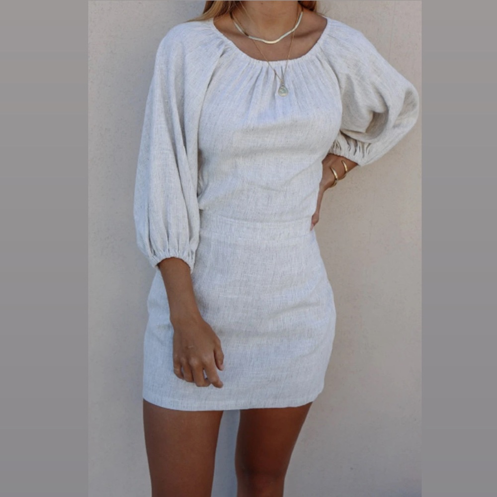 Linen Mini Dress